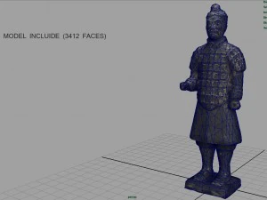 terracotta warriors soldier 3D Model
