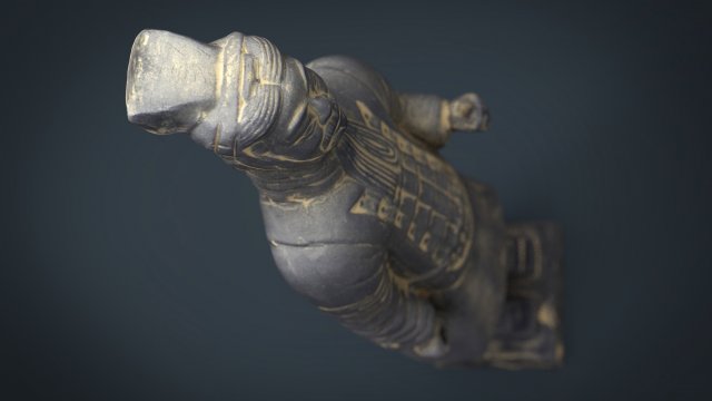 terracotta warriors officer 3D Model .c4d .max .obj .3ds .fbx .stl .blend 