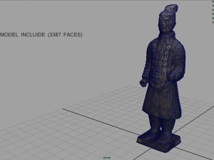 terracotta warriors officer 3D Model