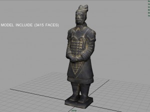 terracotta warriors general 3D मॉडल