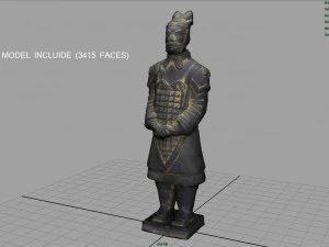 terracotta warriors general 3D Model