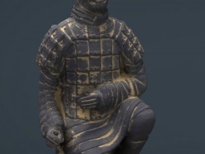 terracotta warriors archer 3D Model