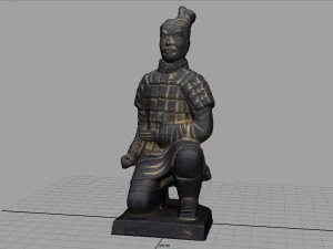 terracotta warriors archer 3D Model