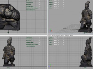 terracotta warriors archer Model 3D