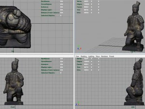 terracotta warriors archer 3D Model