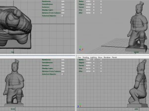 terracotta warriors archer 3D Model