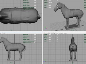 terracotta warriors war horse 3D Model