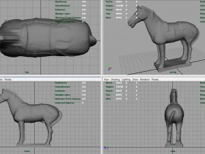 terracotta warriors war horse 3D Model