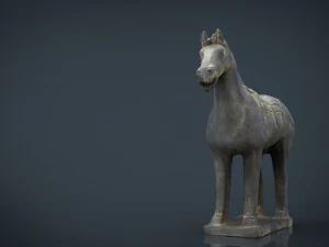terracotta warriors war horse 3D Model
