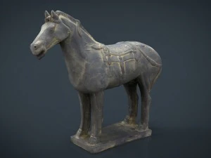 terracotta warriors war horse 3D Model