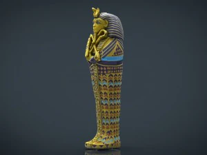 king tutankhamun sarcophagus 3D Model