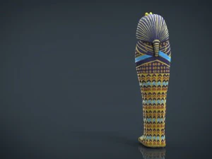 king tutankhamun sarcophagus 3D Model