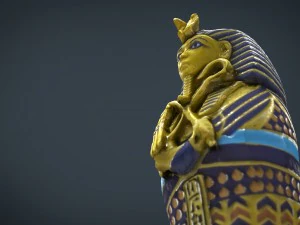 king tutankhamun sarcophagus 3D Model