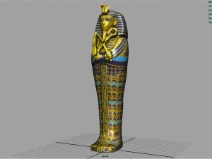 king tutankhamun sarcophagus 3D Model