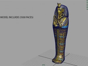 king tutankhamun sarcophagus 3D Model