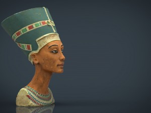 bust of queen nefertiti 3Dモデル