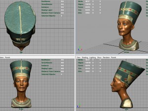 bust of queen nefertiti 3Dモデル