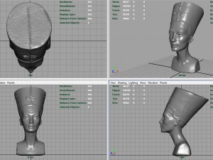bust of queen nefertiti 3Dモデル