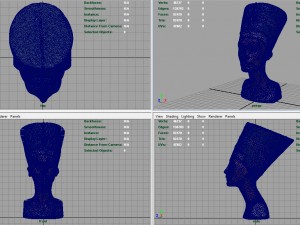 bust of queen nefertiti 3Dモデル