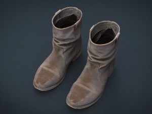 womens boots 2 3D मॉडल