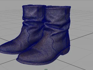 botas femininas 2 Modelo 3D
