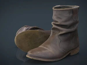 botas femininas 2 Modelo 3D