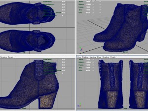 womens boots 3 3D Модель