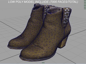 womens boots 3 3D Модель