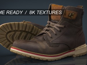 hiking boots 2 Modello 3D