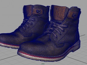 hiking boots 2 3D Model