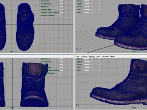scarponi da trekking 2 Modello 3D
