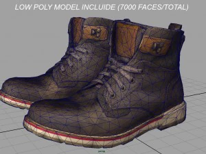 scarponi da trekking 2 Modello 3D