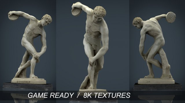 the discobolus of myron 3D Model .c4d .max .obj .3ds .fbx .stl .blend 