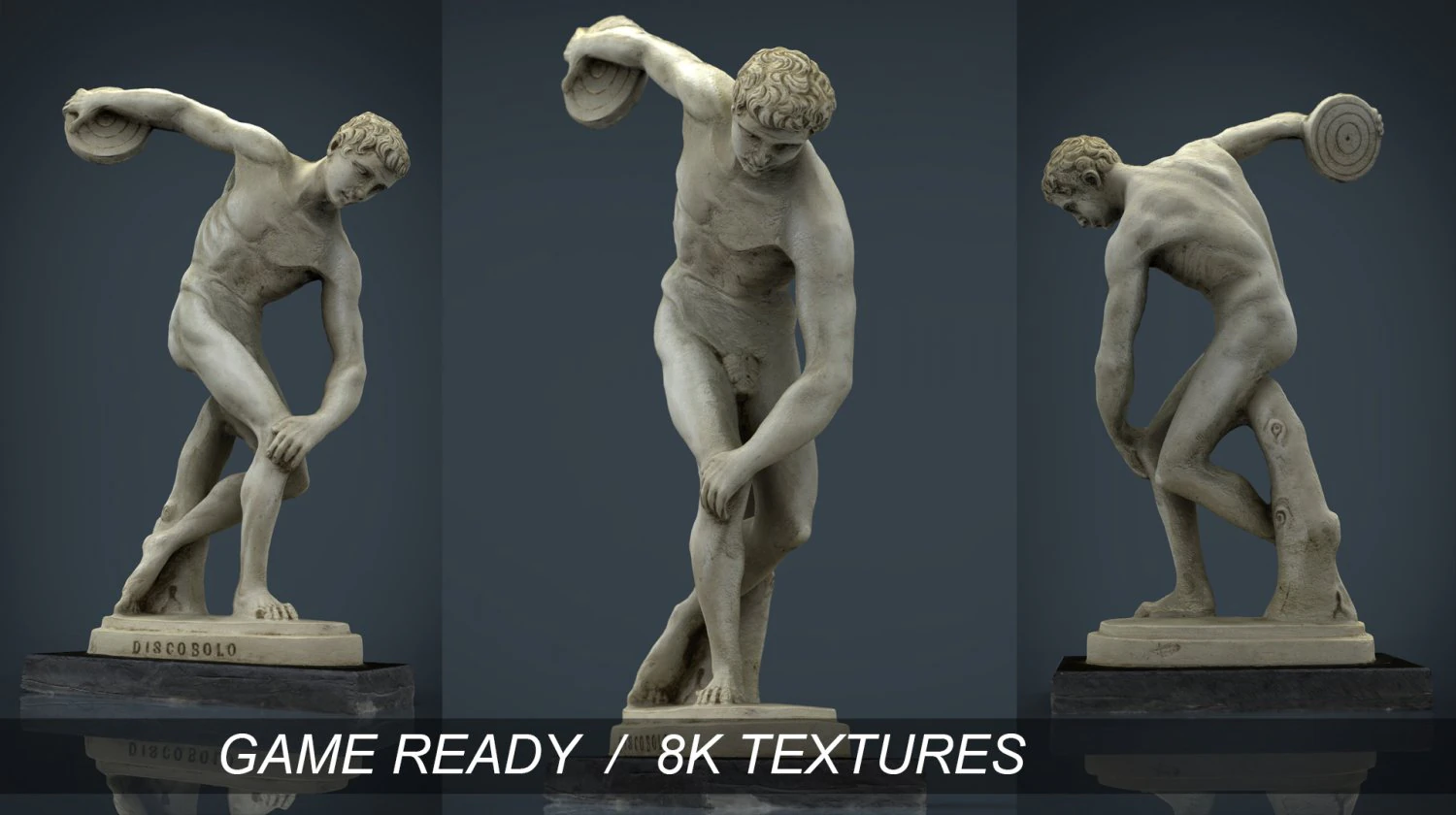 the discobolus of myron 3D Model .c4d .max .obj .3ds .fbx .stl .blend 
