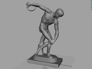the discobolus of myron 3D Model