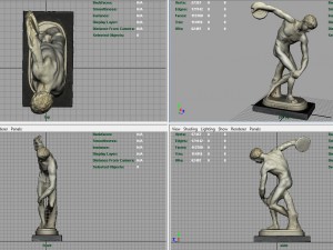 the discobolus of myron 3D Model