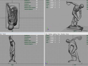 the discobolus of myron 3D Model