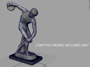 the discobolus of myron 3D Model