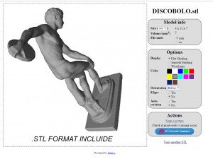 the discobolus of myron 3D Model