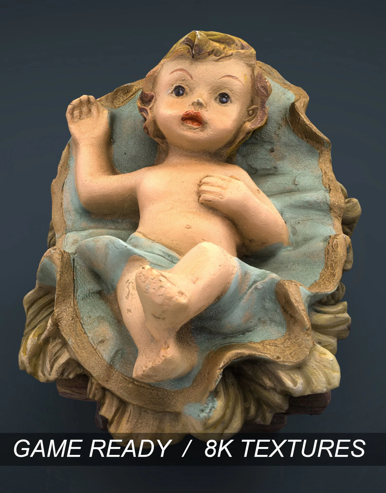 child jesus 3D Model .c4d .max .obj .3ds .fbx .stl .blend 