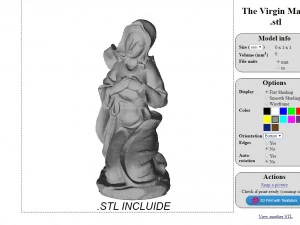 The virgin mary 3D Model