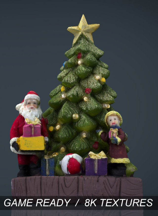 christmas tree 3D Model .c4d .max .obj .3ds .fbx .stl .blend 