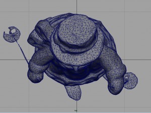 snowman skiing Modèle 3D