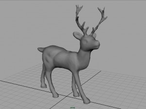 christmas deer Model 3D