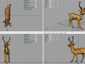 christmas deer Model 3D