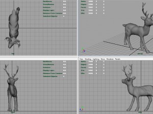 christmas deer Model 3D