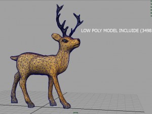 christmas deer Model 3D