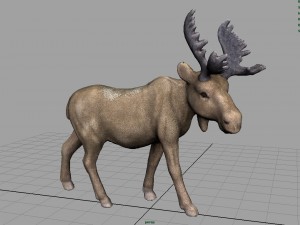 christmas elk Modello 3D