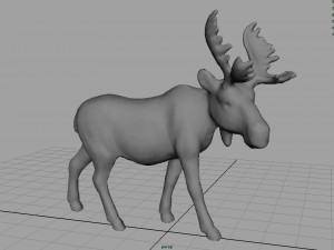 christmas elk Modello 3D