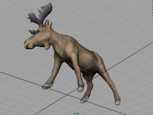 christmas elk Modello 3D
